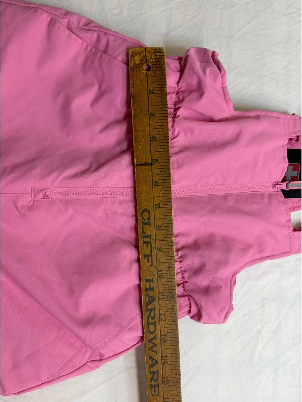 SwissTech Girls Size 10-12 Pink Insulated Snow Bib Ski Pants Winter